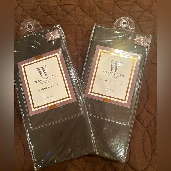 Wamsutta Other - Black Euro Sham Set